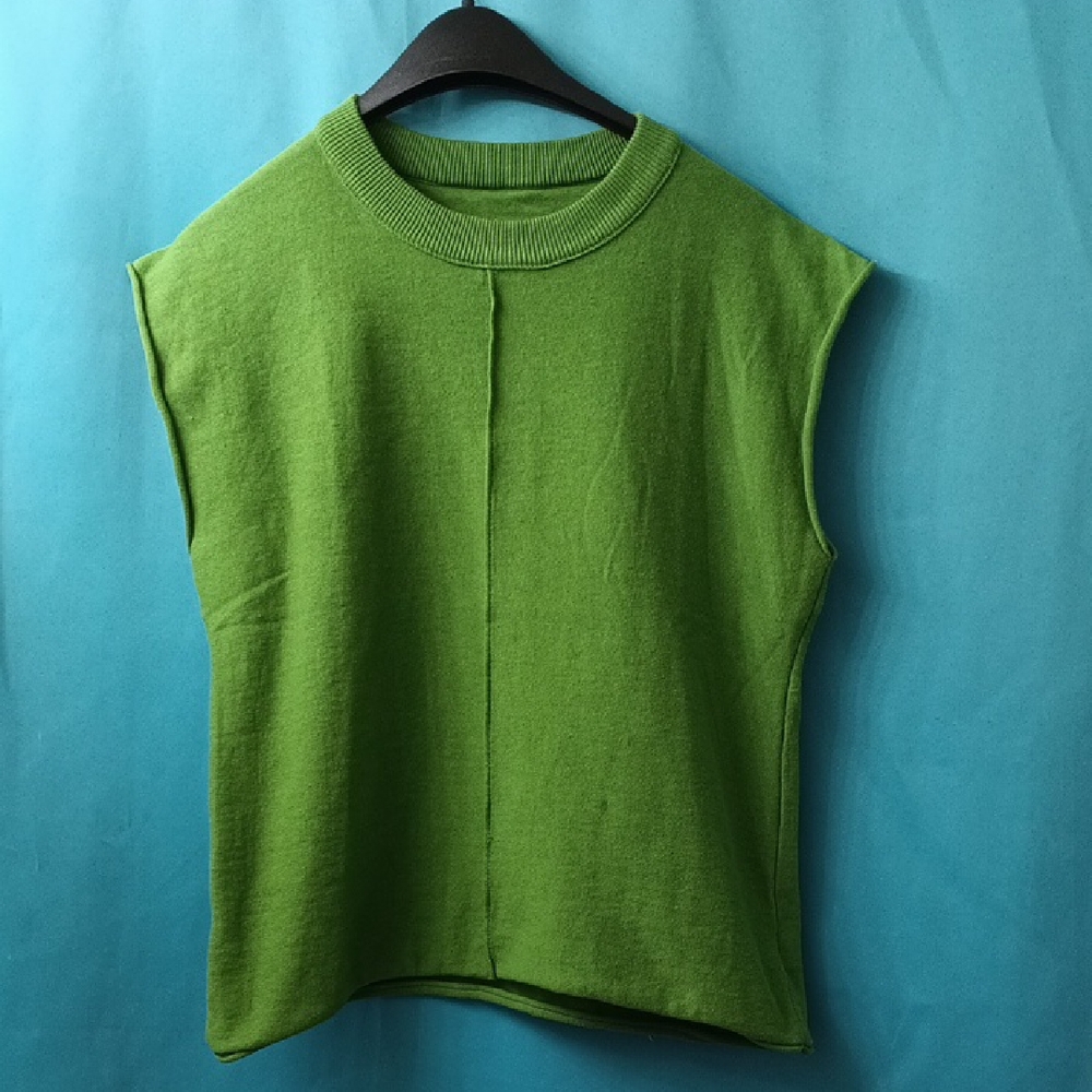 Vibrant Green Sleeveless Women's Muscle Tee